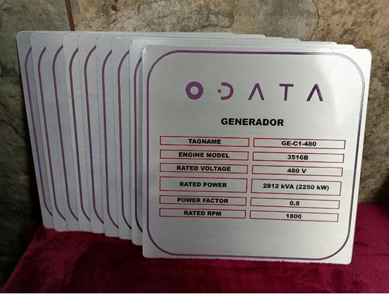 Placa técnica para generador ODATA